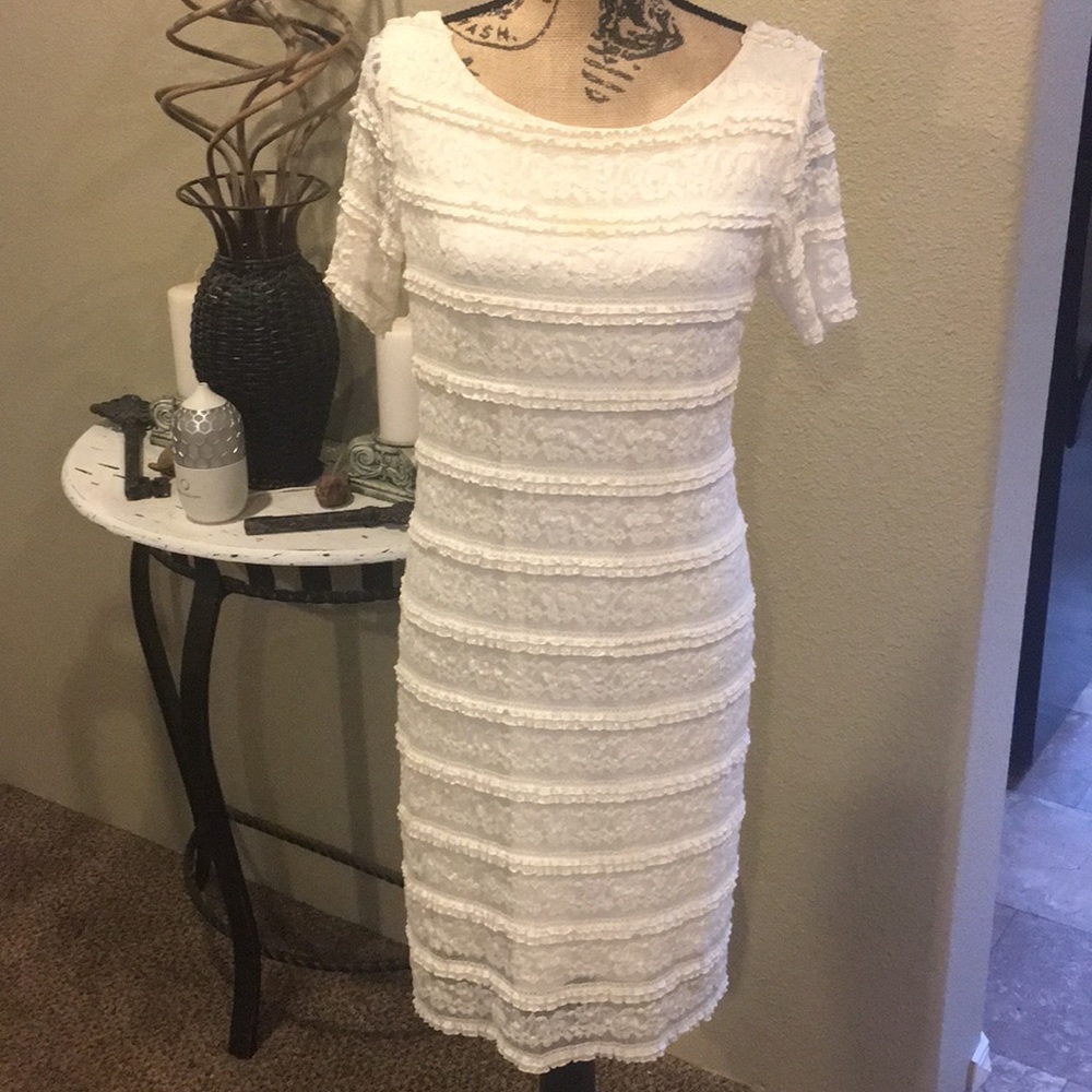 Cato White Lace Dress size 14